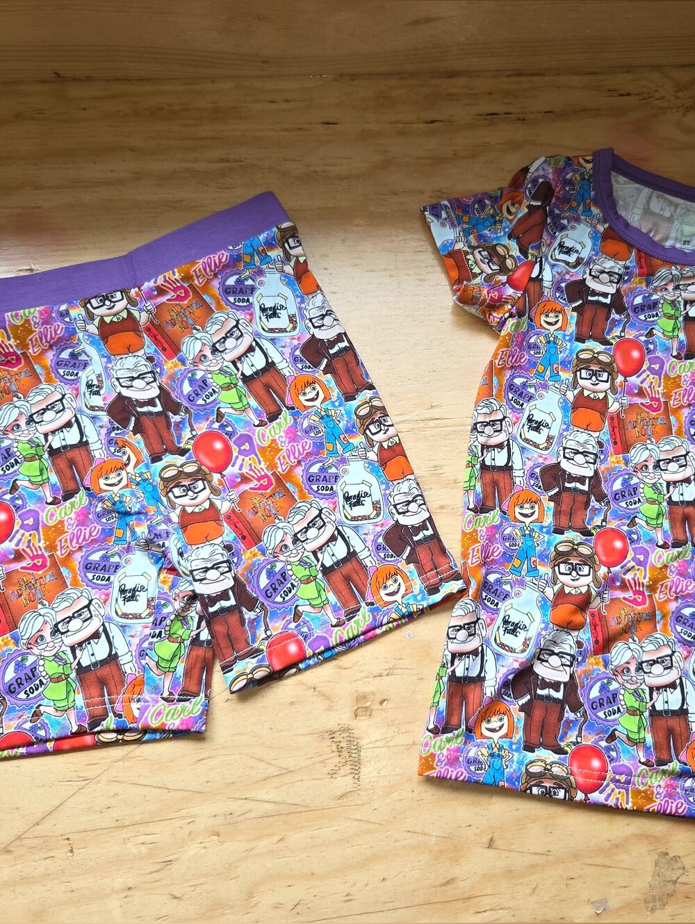 Disney UP 2T Bamboo Short Sleeve & Shorts Set